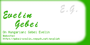 evelin gebei business card